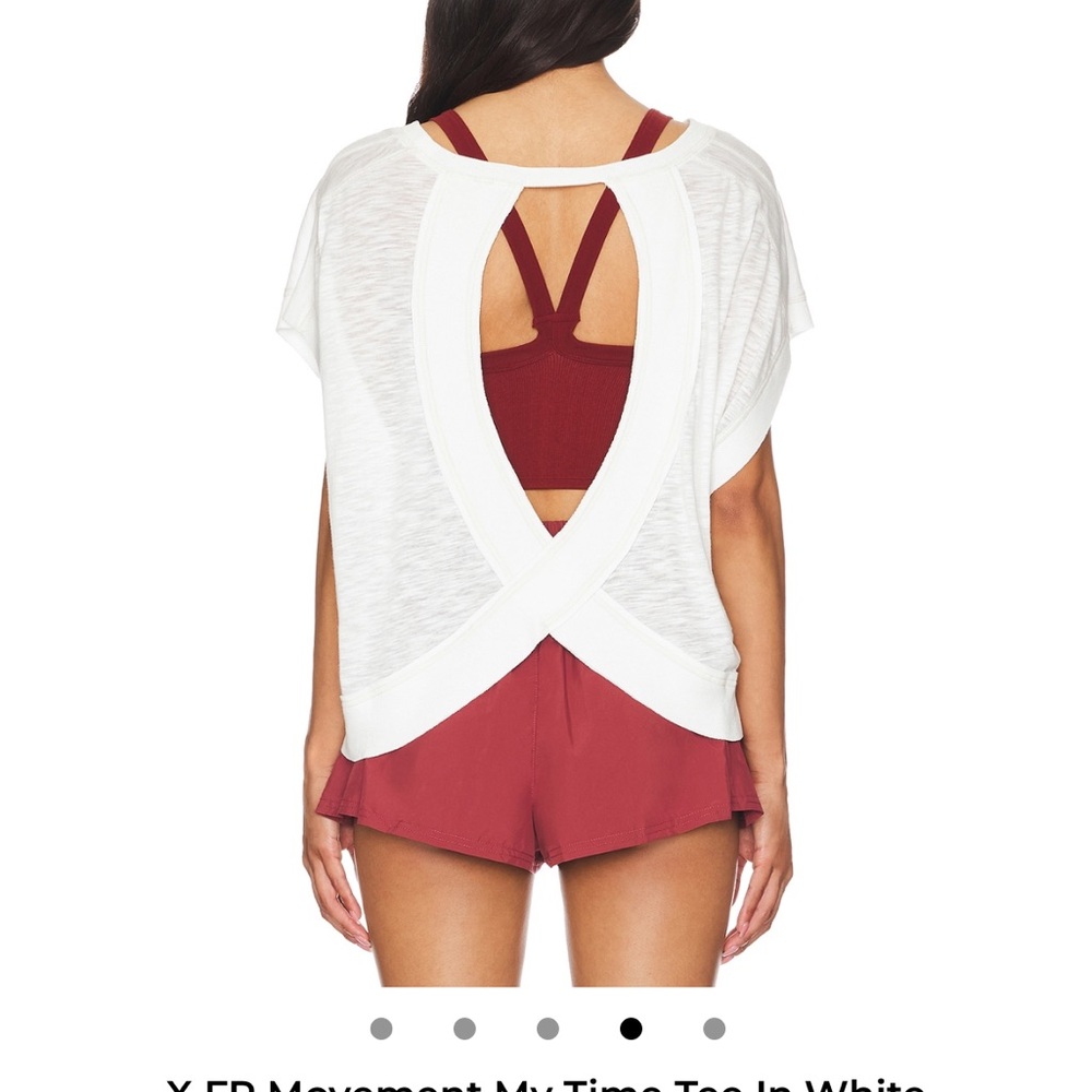 Free People FP Movement My Time Tee in White - Picture 2 of 9
